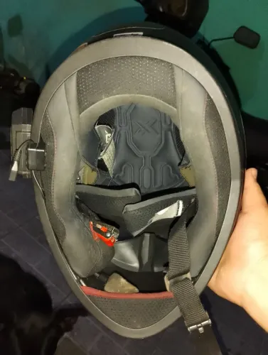 Capacete asx com intercomunicador 