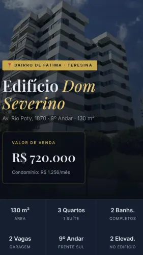 Apartamento 130 metros quadrados com 3 quartos em Fátima - Teresina - PI