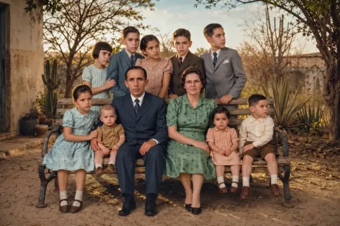 Transformação de fotos de família em retratos artísticos