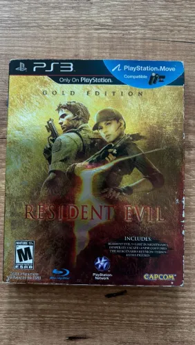 Resident Evil 5 Gold Edition - PS3 (Original com Luva / Slipcover)