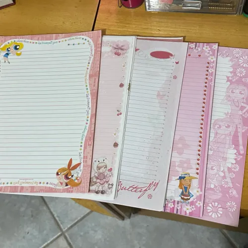 Lote folhas de fichário anos 2000