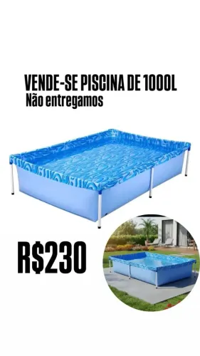 Piscina inflável 1000l