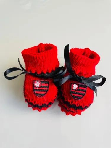 Sapatinho Tricô Antialérgico Flamengo