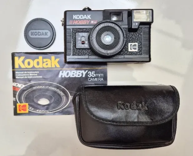  Camera analógica Kodak Hobby lente 44mm +case +manual originais