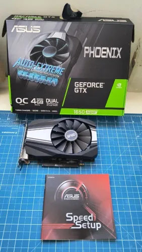 IMPERDÍVEL! Placa de vídeo GTX 1650 SUPER GDDR6 4Gb OC EDITION Asus