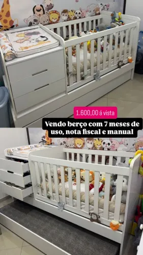 Berço com trocador 