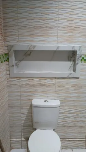 Nicho em porcelanato para banheiro 
