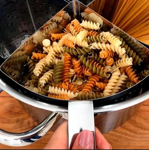 Caçarola Espagueteira Profissional Aço Inox Triplo