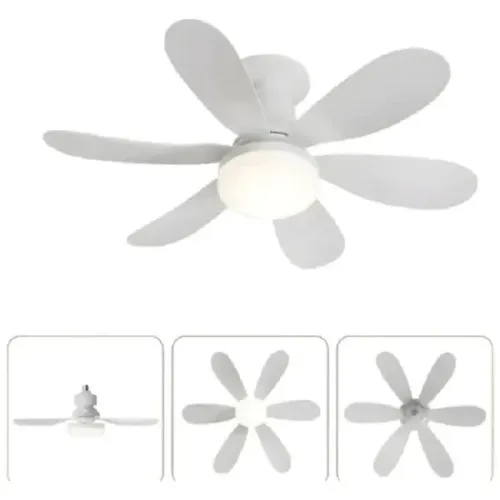 Ventilador De Teto 120w Led 3 Modos De Iluminação Bivolt 127/220v