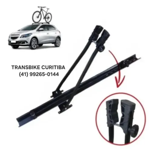 Suporte de Teto Modelo Oblongo em Aço Carbono - Transbike Curitiba