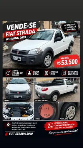 Fiat Strada Working Hard 1.4 Fire Flex 8V CS 2019