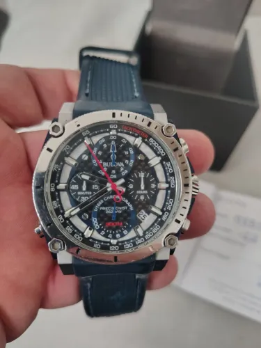 Relógio Bulova Precisionist Chronograph 98b315 Aceito Trocas