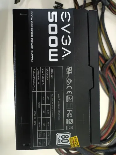 Fonte EVGA 500w 80 plus white