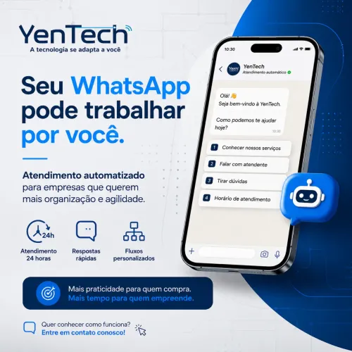 Automação para WhatsApp da sua empresa | Atendimento 24h