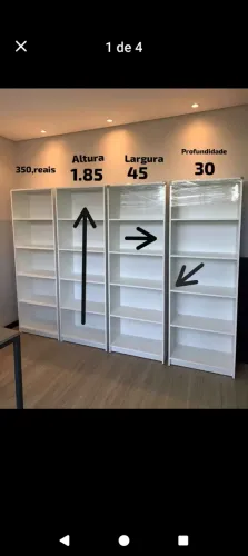 ESTANTE CM PRATELEIRAS MDF NOVO 