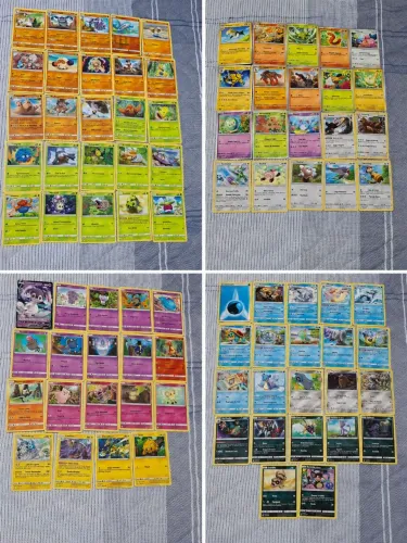 85 cartas Pokémon todas originais e em perfeito estado