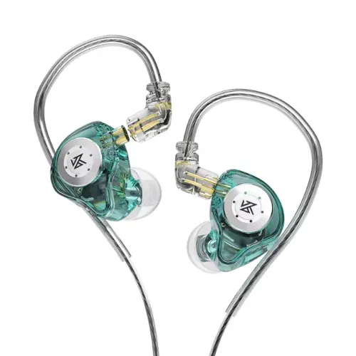 Fone de Ouvido In-Ear KZ EDX Pro - Cor Cyan - Sem Microfone