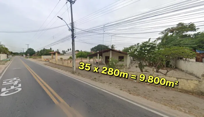 VERAS VENDE TERRENO 1 HECTARE NA CE-454 NO PRATIUS - PINDORETAMA-CE