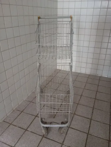 Carrinho de feira ideal pra prédio pegar coisas do carro