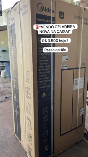 ?*VENDO GELADEIRA NOVA NA CAIXA!* R$ 3.500 hoje ! Passo cartão