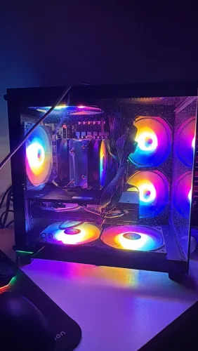 Gabinete gamer +5 fans