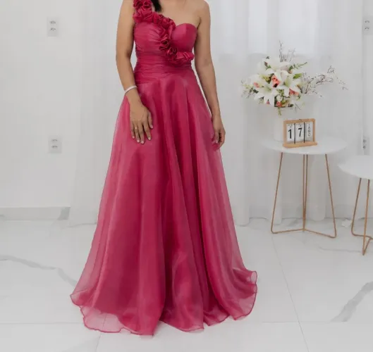 Vestido de Madrinha Fúcsia 