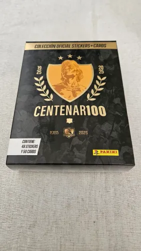 Caixa com 48 Stickers + 50 Cards  Centenário Oficial Panini