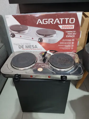 Fogão elétrico 2 bocas Agratto FM-01 127V 2000W