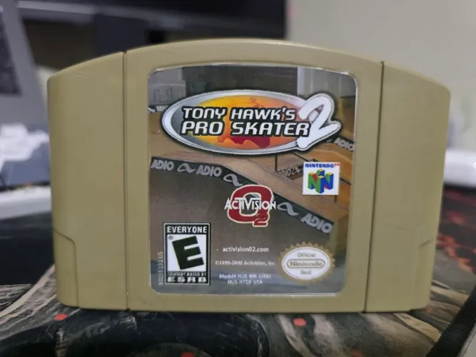 Tony Hawk's Pro Skater 2, Nintendo 64, Jogo Original, Relabel na frente