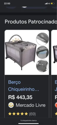 Berço bebê chiqueirinho