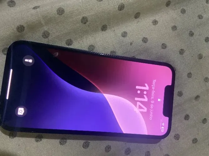 vendo iPhone 13 mini cor azul, R$ 1.700