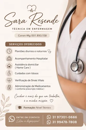 Técnico em enfermagem/Cuidador de Idoso