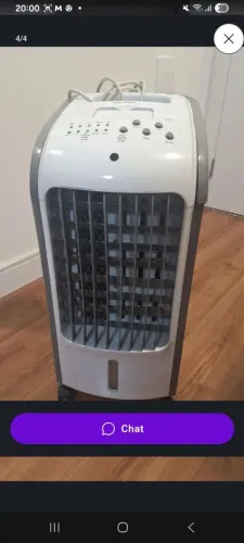 Climatizador tipo ar condicionado britânia