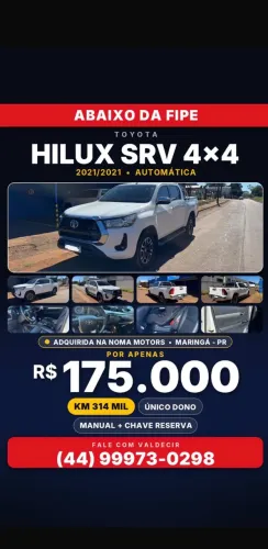 Toyota Hilux CD SRV 4X4 2.8 TDI Diesel Aut. 2021