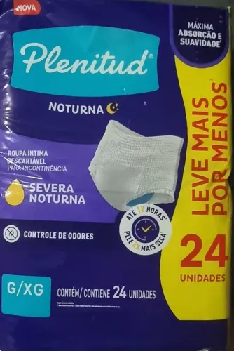 ROUPA ÍNTIMA NOTURNA DESCARTÁVEL PARA INCONTINÊNCIA SEVERA (LACRADA)