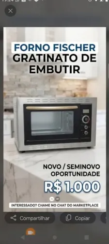 Forninho de embutir Fischer