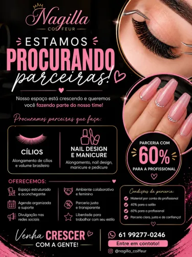 ? VAGA PARA PARCEIRA - NAGILLA COIFFEUR ?