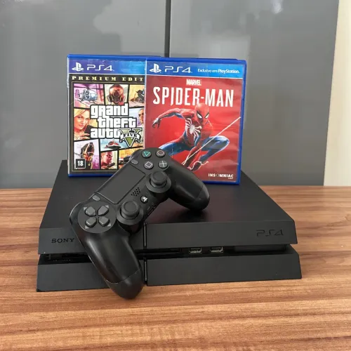 Ps4 com Jogos e Garantia, aceito cartão