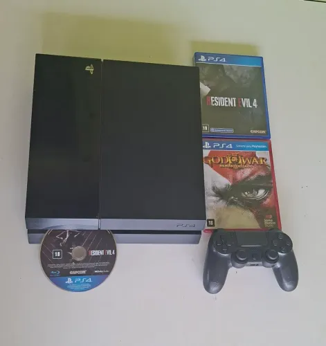 PS4 COMPLETO + JOGOS E CONTROLE ORIGINAL