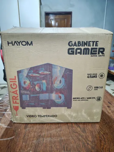 Gabinete Hayom GB1796 com vidro Temperado. Aceito Cartão