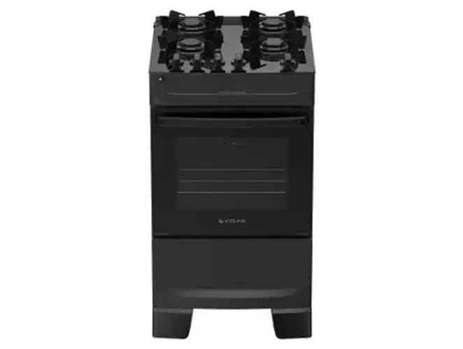 Fogão Atlas Mônaco Top Glass 4 Bocas com Mesa de Vidro e Acendimento Automático Bivolt