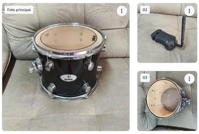 Tom 12' Prime One Cinza Sparkle + Clamp RMV