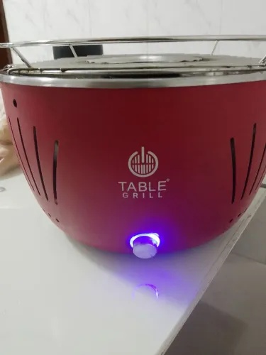 Churrasqueira portátil table grill vermelha