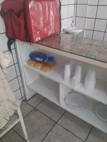 Balcão tampo de vidro