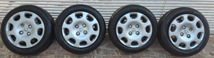 Kit Roda 4x108 +Pneus 175/60r14 + Calota Original Peugeot 206