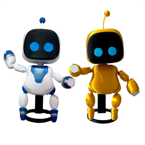 Astro Bot Ps Skin Padrão ou Dourada Articulado Com Suporte Brinde - Unidade