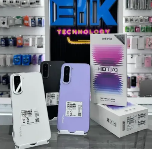Infinix Hot 70 256GB Lançamento Originais Lacrados Pronta Entrega Loja Física