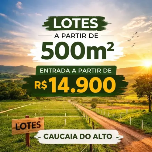 Seu Lote em Caucaia do Alto  Aceitamos Veículos