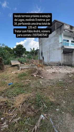 Terreno em Lages próximo a estação