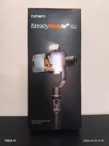 Hohem iSteady Mobile+ em perfeito estado estabilizador para fotos e video